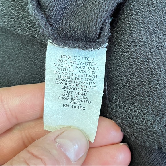 3/$20☀ Elwood Open Front Hooded Black Sweatshirt Jacket - Picture 8 of 8